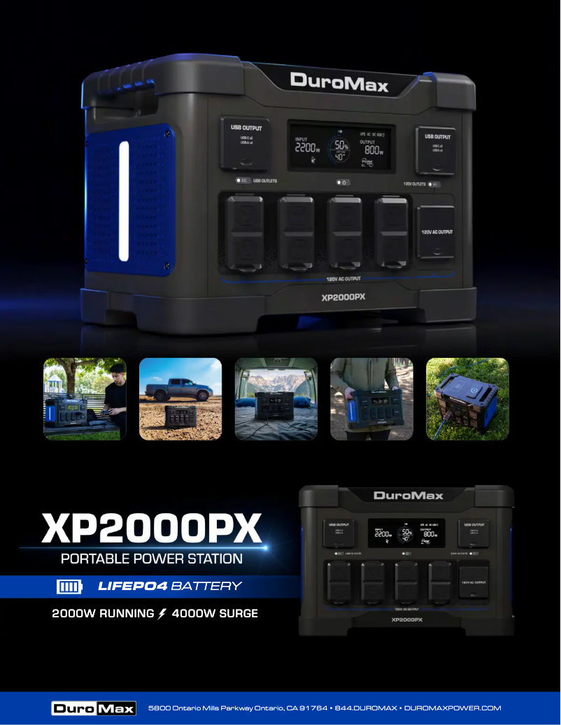 Image de la première page du manuel de l'appareil XP2000PX