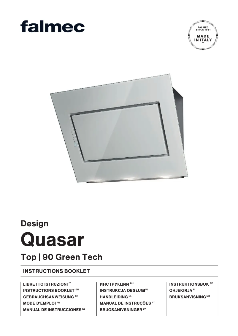 Image de la première page du manuel de l'appareil Quasar