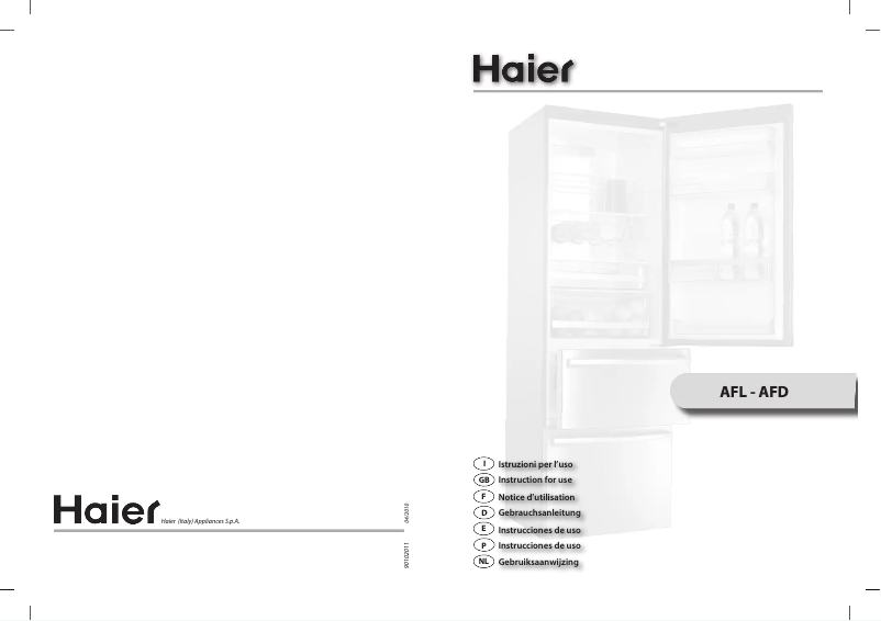 Página 1 del manual Manual de usuario Haier AFD631CX