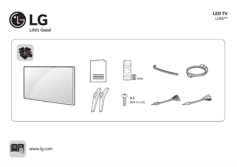 Imagen de la primera página del manual del dispositivo 32LU660H