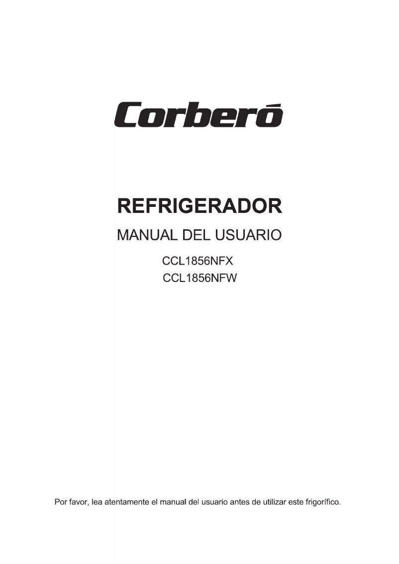Image de la première page du manuel de l'appareil CCL1856NFW