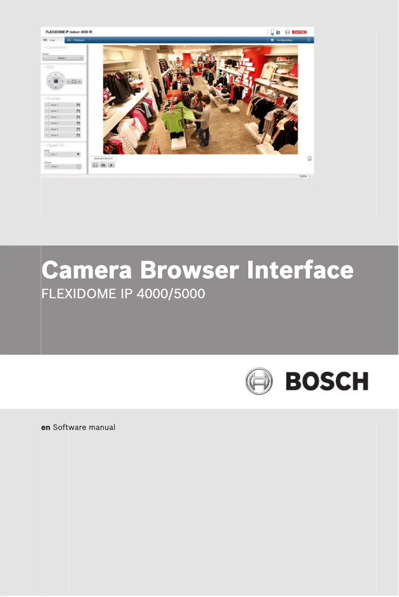 Page 1 de la notice Manuel utilisateur Bosch FLEXIDOME 5000i 5MP