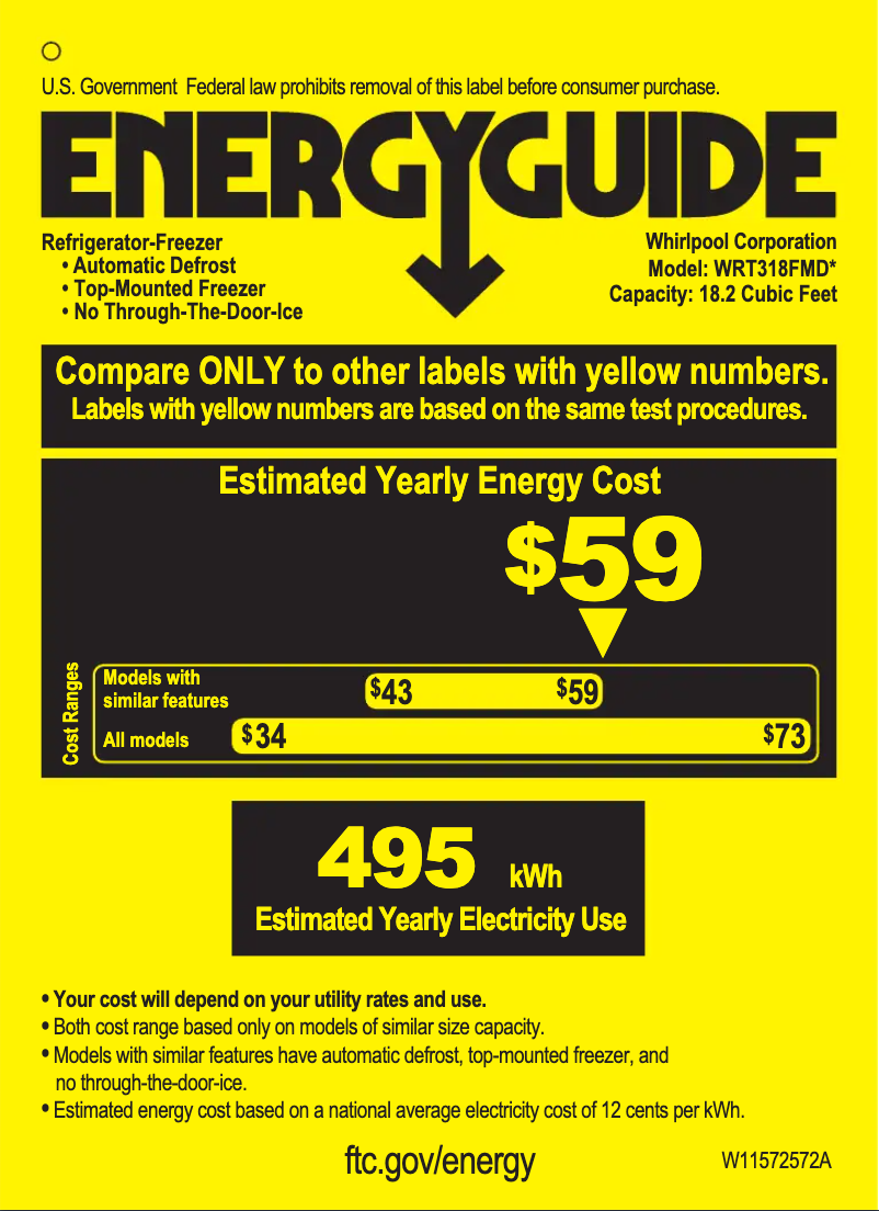Image de la première page du manuel de l'appareil WRT318FMDW