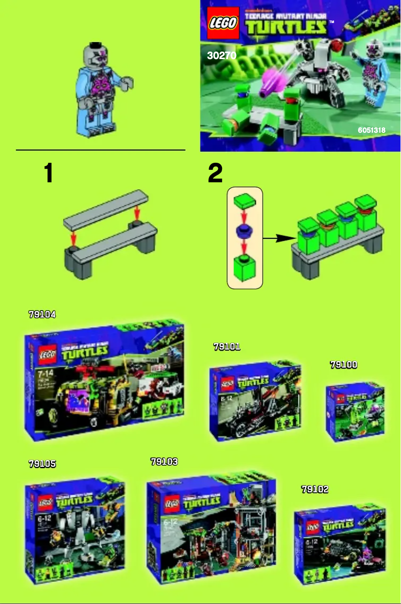 Page 1 de la notice Manuel utilisateur Lego Kraang Laser Turret