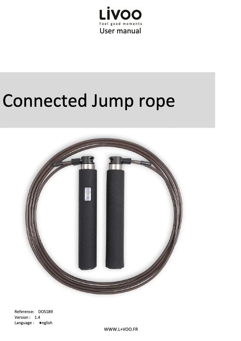 Page n°1 - Manuel utilisateur Livoo DOS189