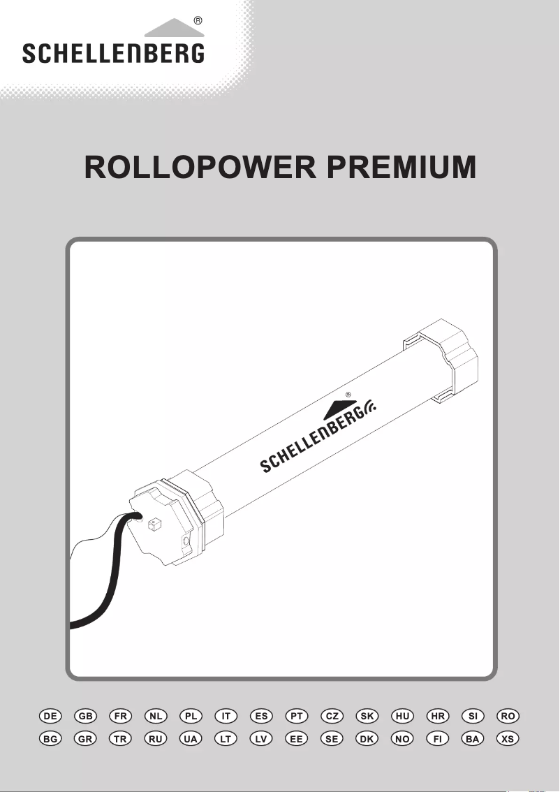 Page 1 de la notice Manuel utilisateur Schellenberg Rollopower Premium