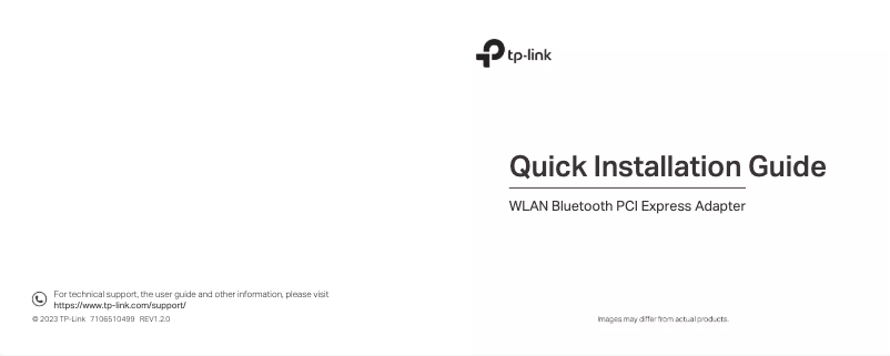 Imagen de la primera página del manual del dispositivo Archer TXE72E