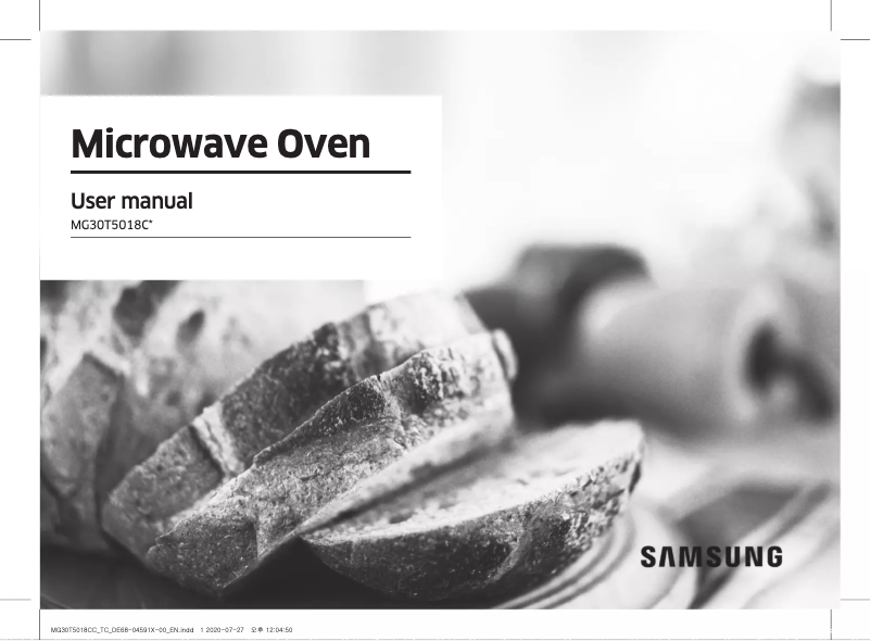 Page 1 de la notice Manuel utilisateur Samsung MG30T5018CC