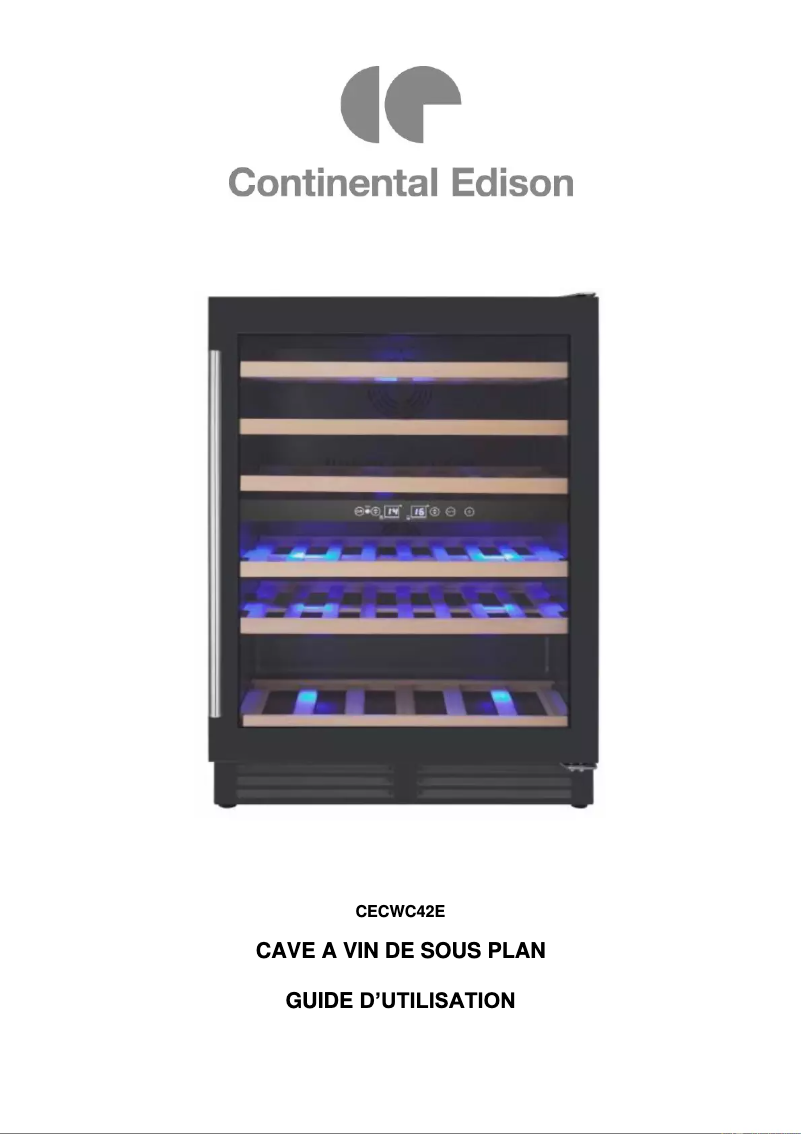 Image de la première page du manuel de l'appareil CECWC42E
