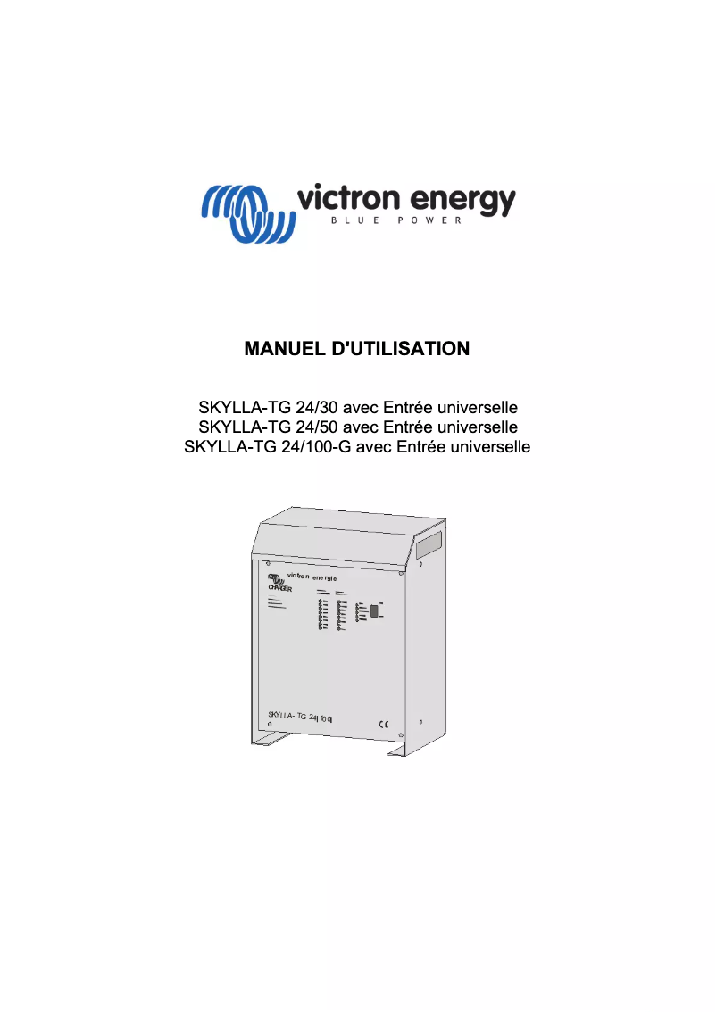 Page 1 de la notice Manuel utilisateur Victron Energy Skylla-TG GMDSS