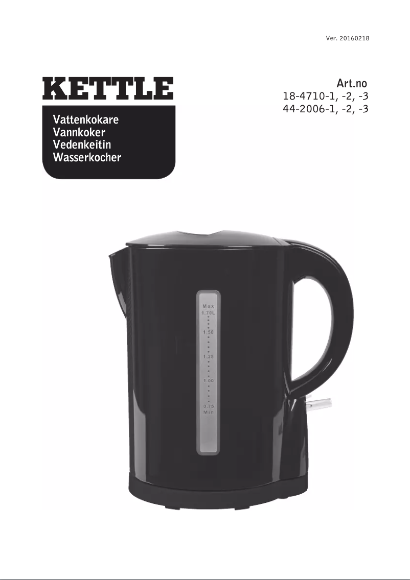 Image de la première page du manuel de l'appareil WK8283B