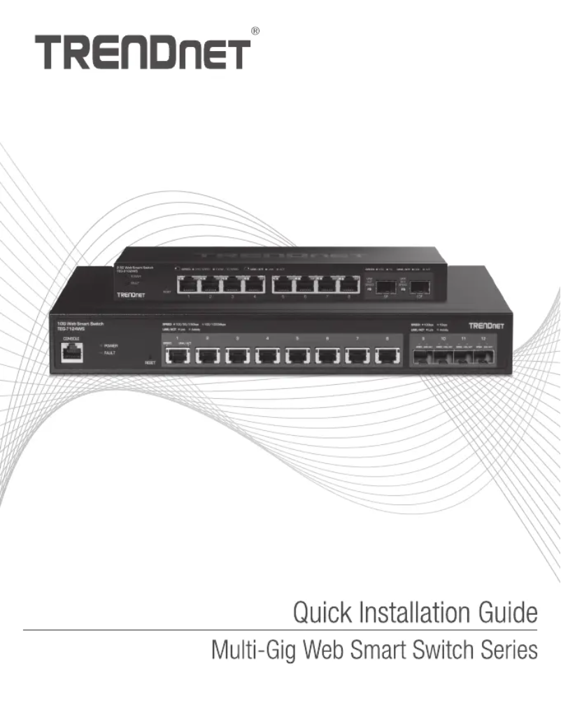 Page 1 de la notice Manuel utilisateur TRENDnet TEG-7124WS