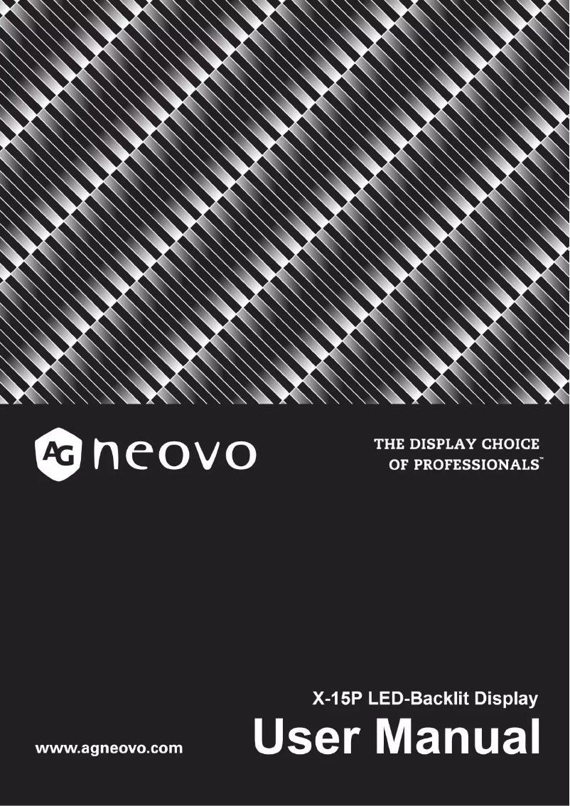 Page n°1 - Manuel utilisateur AG Neovo X-15