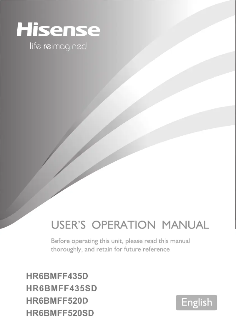 Image de la première page du manuel de l'appareil HR6BMFF435SD