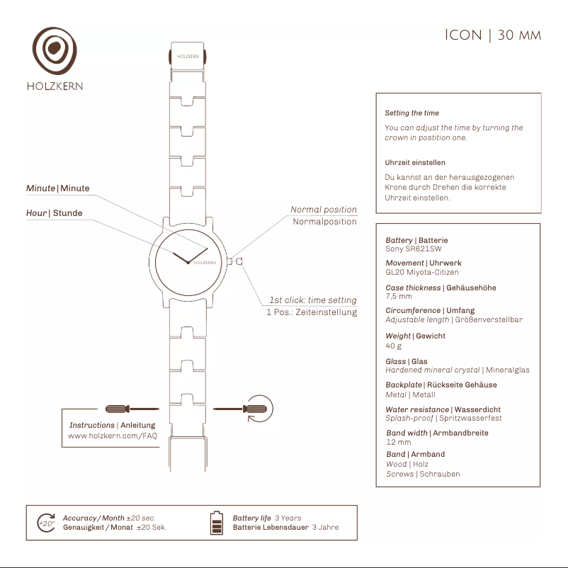 Image de la première page du manuel de l'appareil Marilyn