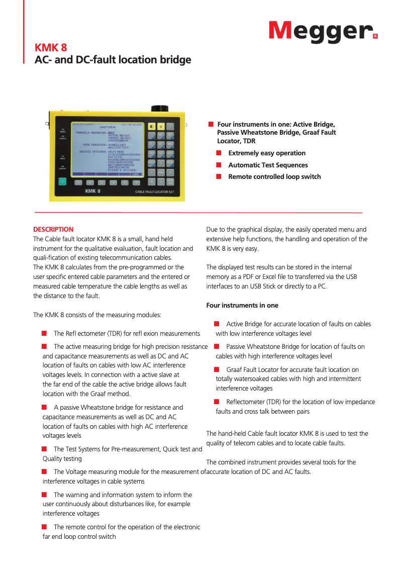 Image de la première page du manuel de l'appareil KMK8