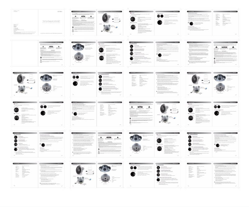 Page n°1 - Manuel utilisateur Edifier TickTock Bluetooth-MF240BT