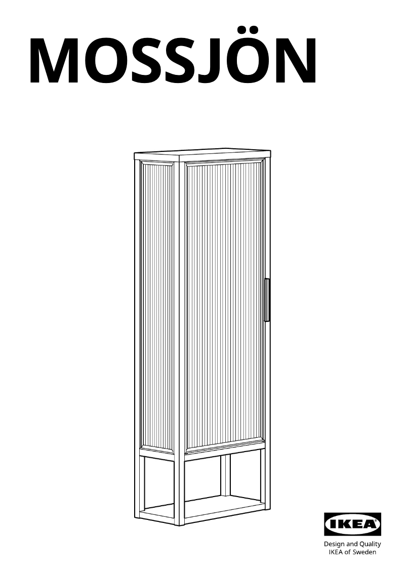 Page 1 de la notice Manuel utilisateur Ikea MOSSJÖN 605.677.78
