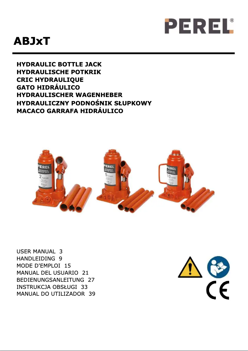 Page 1 de la notice Manuel utilisateur Perel ABJ10T