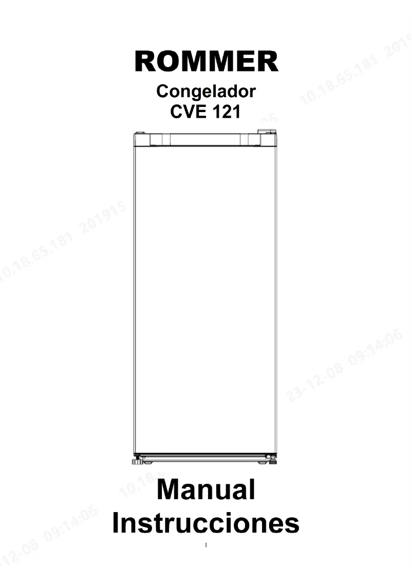 Image de la première page du manuel de l'appareil CVE 121