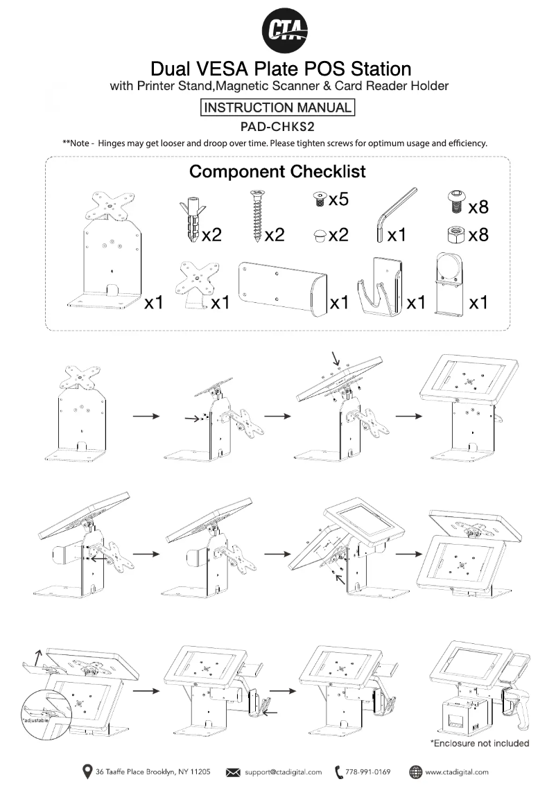 Page n°1 - Manuel utilisateur CTA Digital PAD-CHKS2