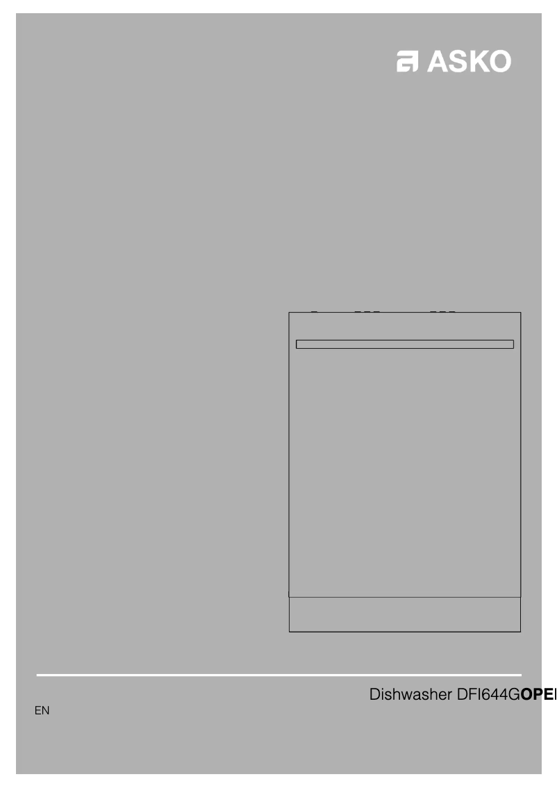 Page n°1 - Manuel utilisateur Asko DFI644G