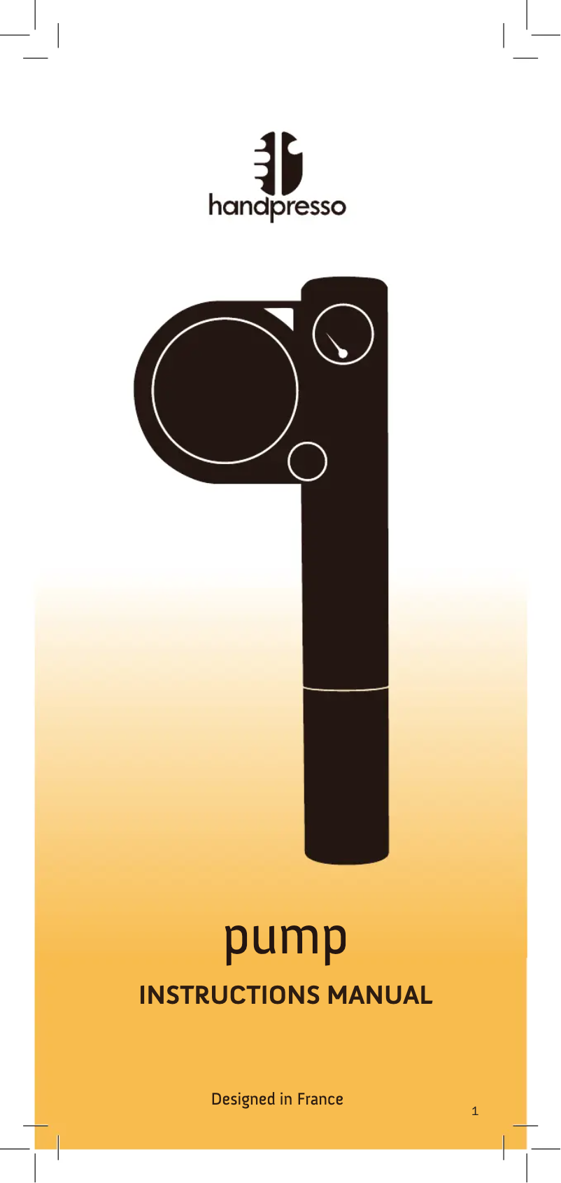 Image de la première page du manuel de l'appareil Pump