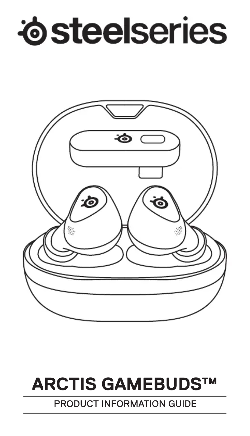 Image de la première page du manuel de l'appareil Arctis GameBuds