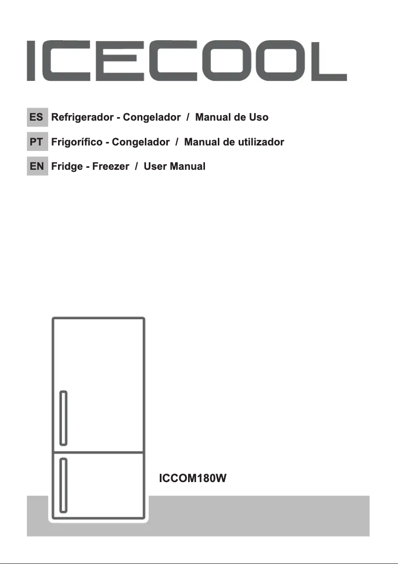 Image de la première page du manuel de l'appareil ICCOM180W
