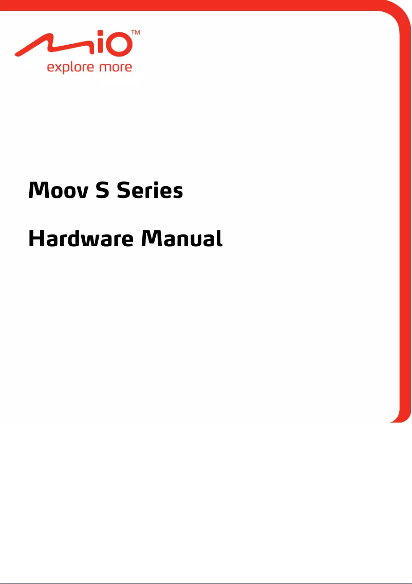 Page n°1 - Manuel utilisateur Mio Moov S760