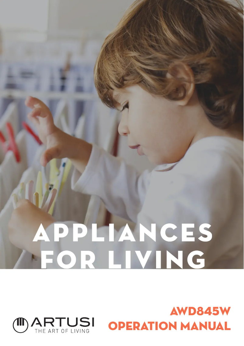 Page 1 de la notice Manuel utilisateur Artusi AWD845W
