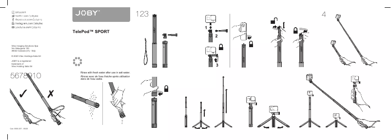 Page 1 de la notice Manuel utilisateur Joby TelePod SPORT