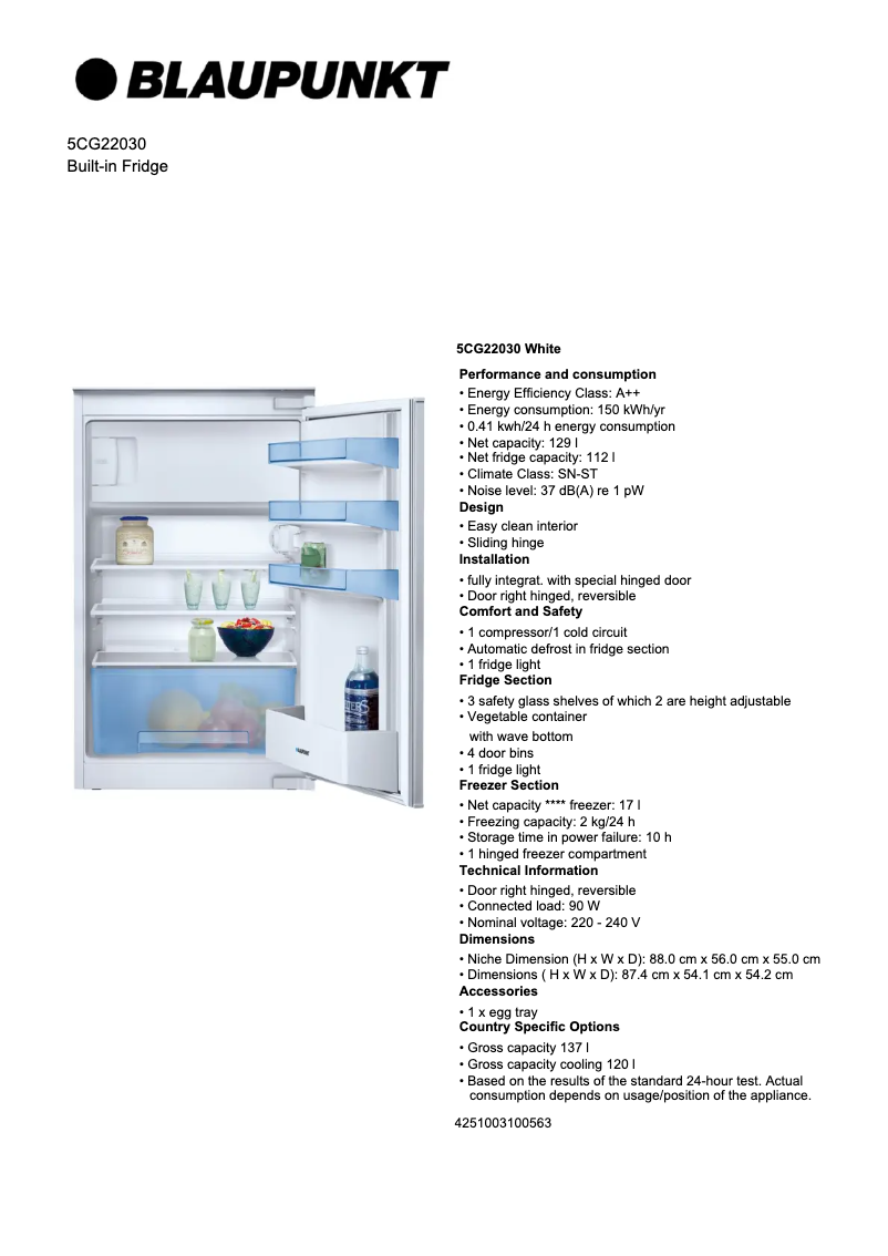 Image de la première page du manuel de l'appareil 5CG 22030