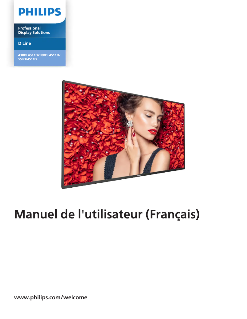 Page n°1 - Manuel utilisateur Philips 43BDL4511D