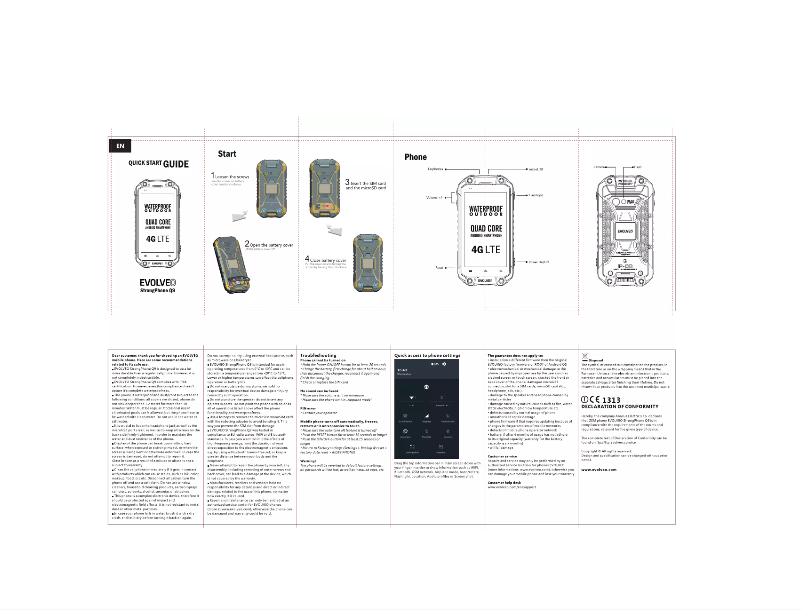 Image de la première page du manuel de l'appareil StrongPhone Q9
