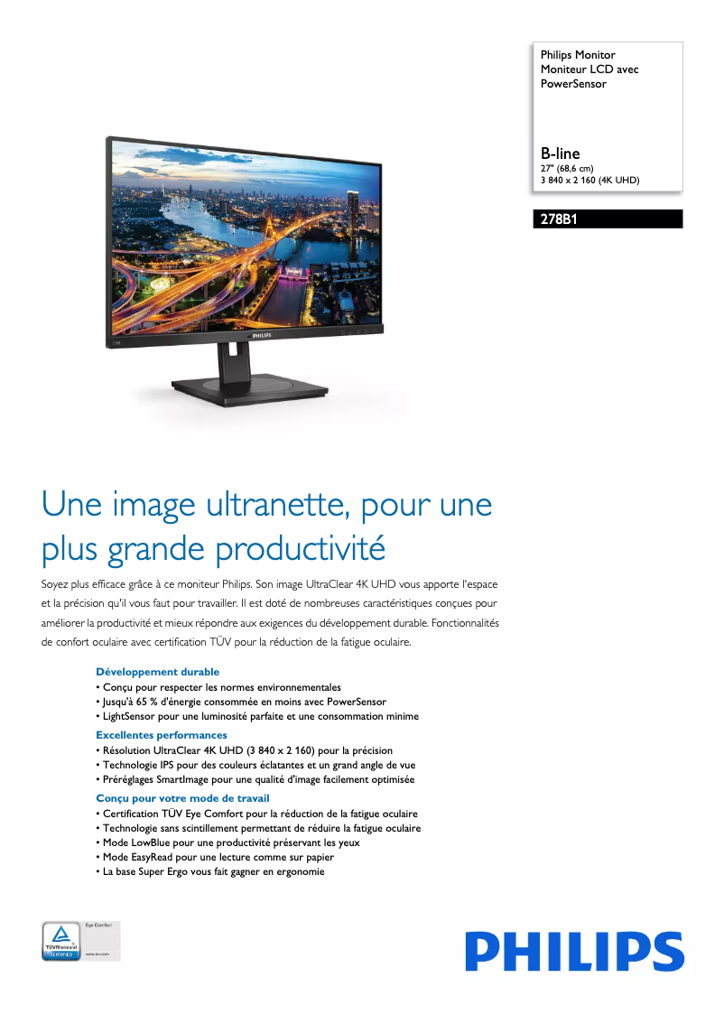 Image de la première page du manuel de l'appareil B Line 278B1