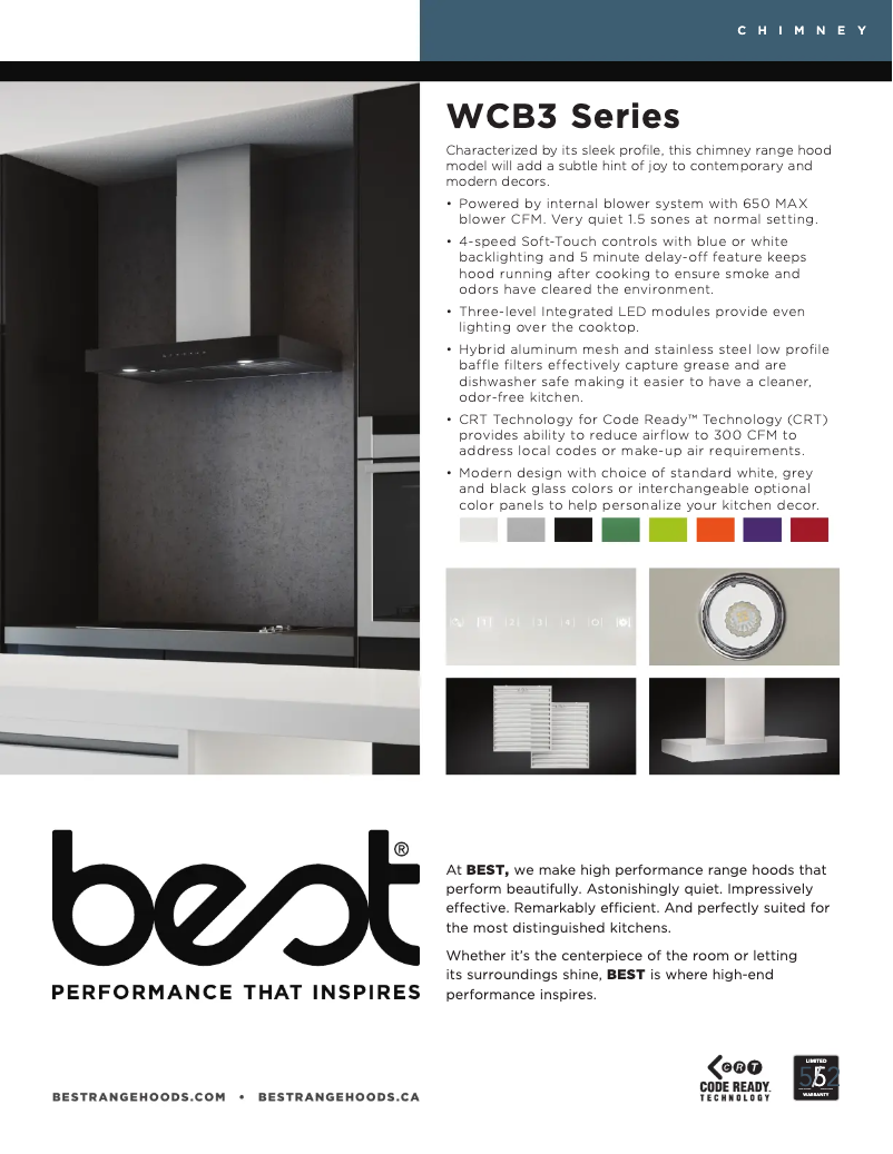 Page n°1 - Fiche technique Best WCB3I30SBS