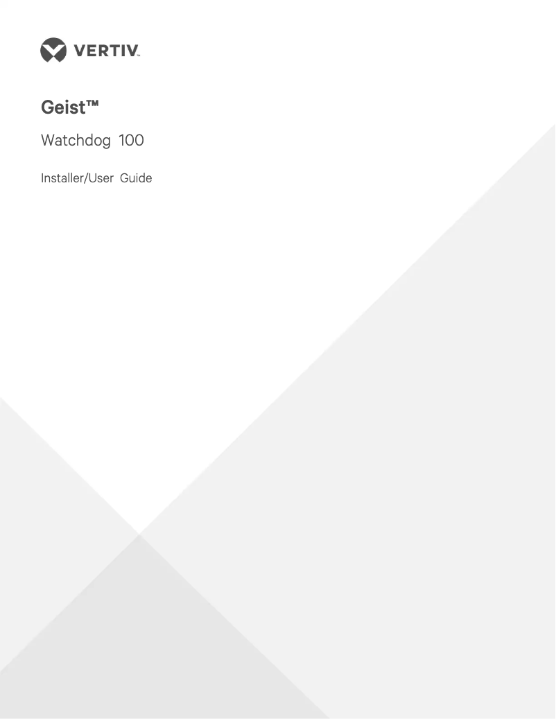 Image de la première page du manuel de l'appareil Watchdog 100