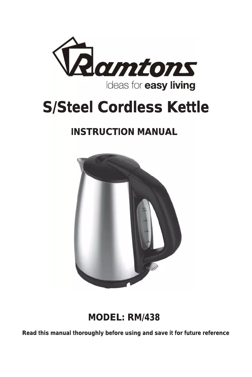 Página 1 del manual Manual de usuario Ramtons RM/438