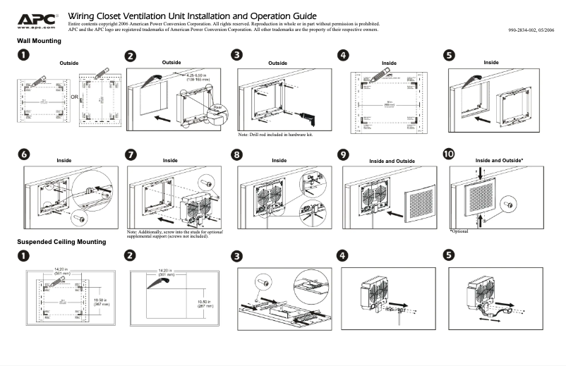 Page n°1 - Manuel utilisateur APC ACF301EM
