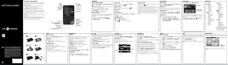 Page n°1 - Manuel utilisateur Motorola Motokey Social EX225