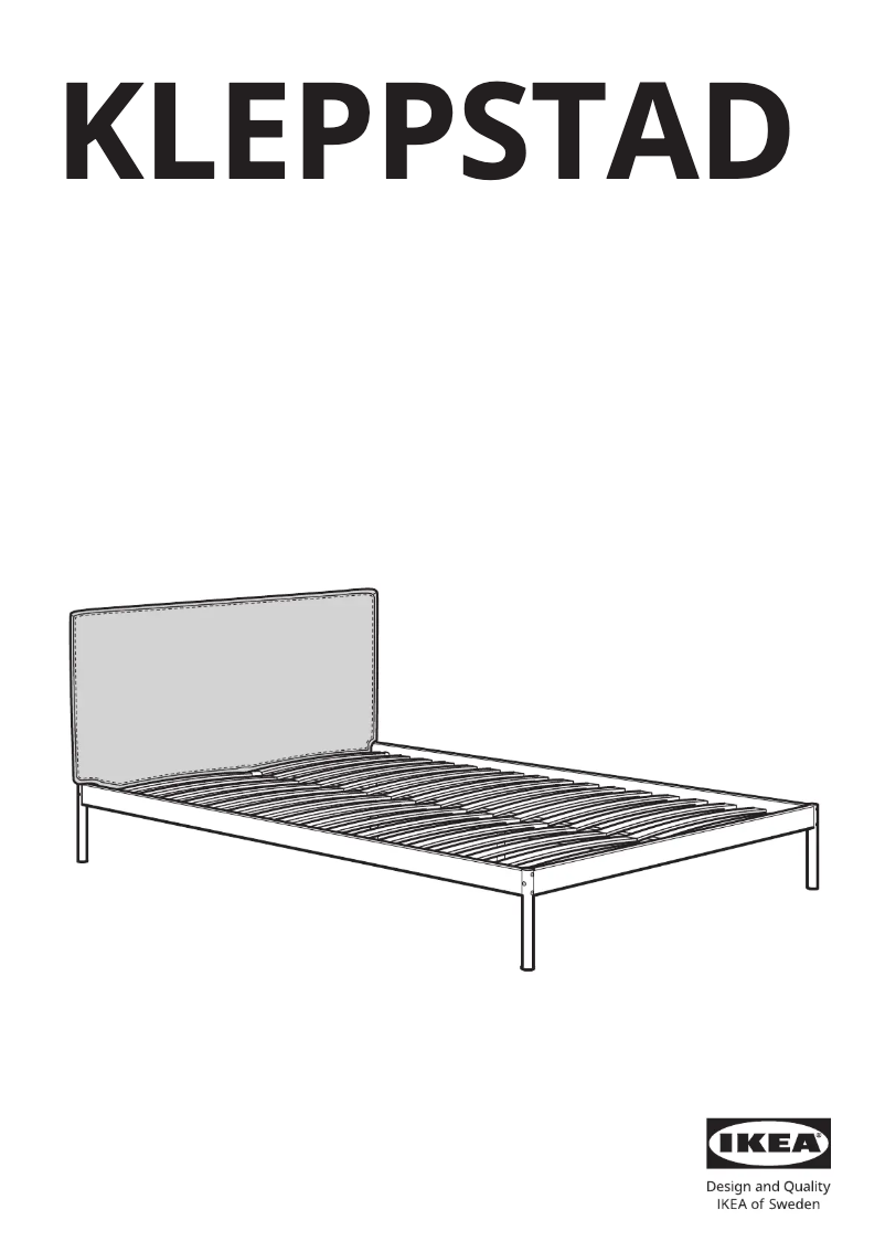 Page 1 de la notice Manuel utilisateur Ikea KLEPPSTAD 004.926.82