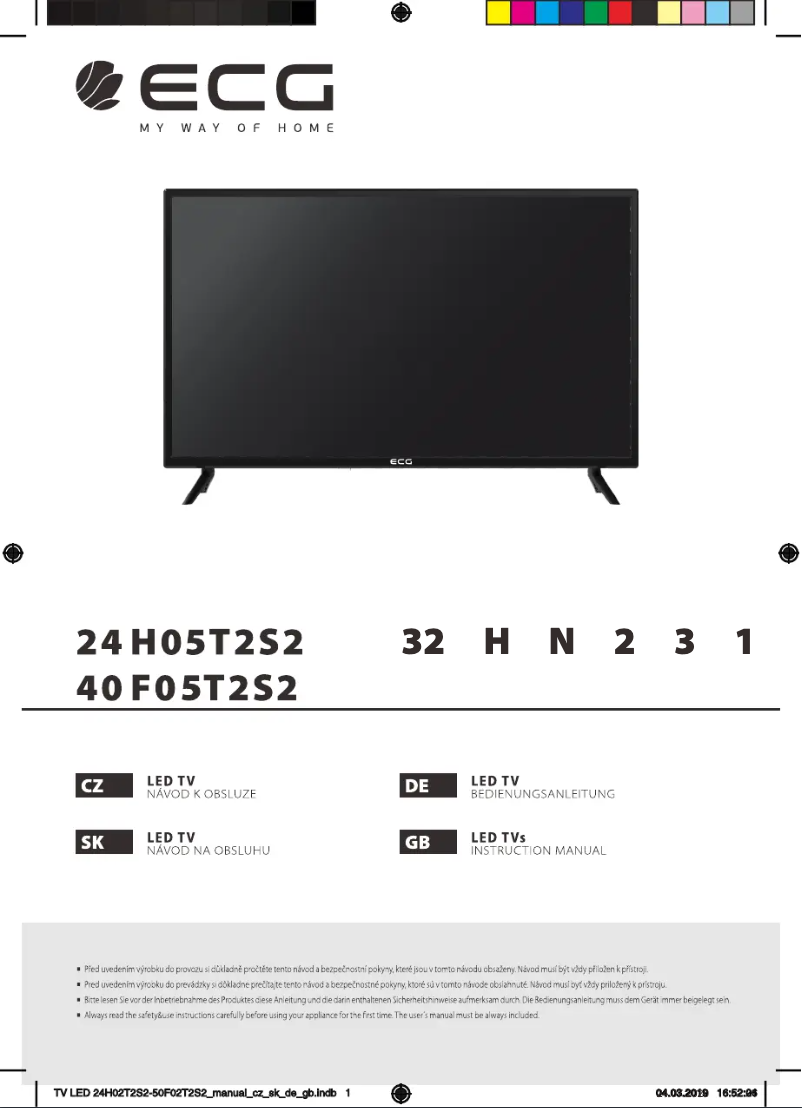 Page n°1 - Manuel utilisateur ECG 32HN231