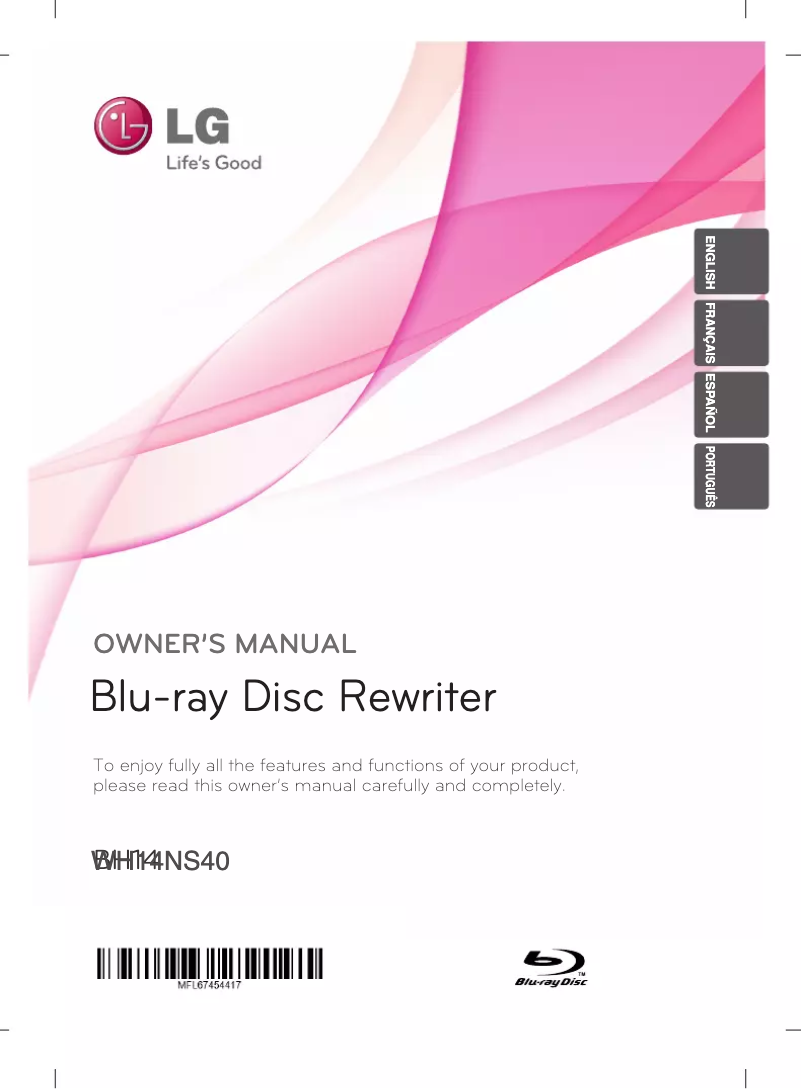 Image de la première page du manuel de l'appareil WH14NS40