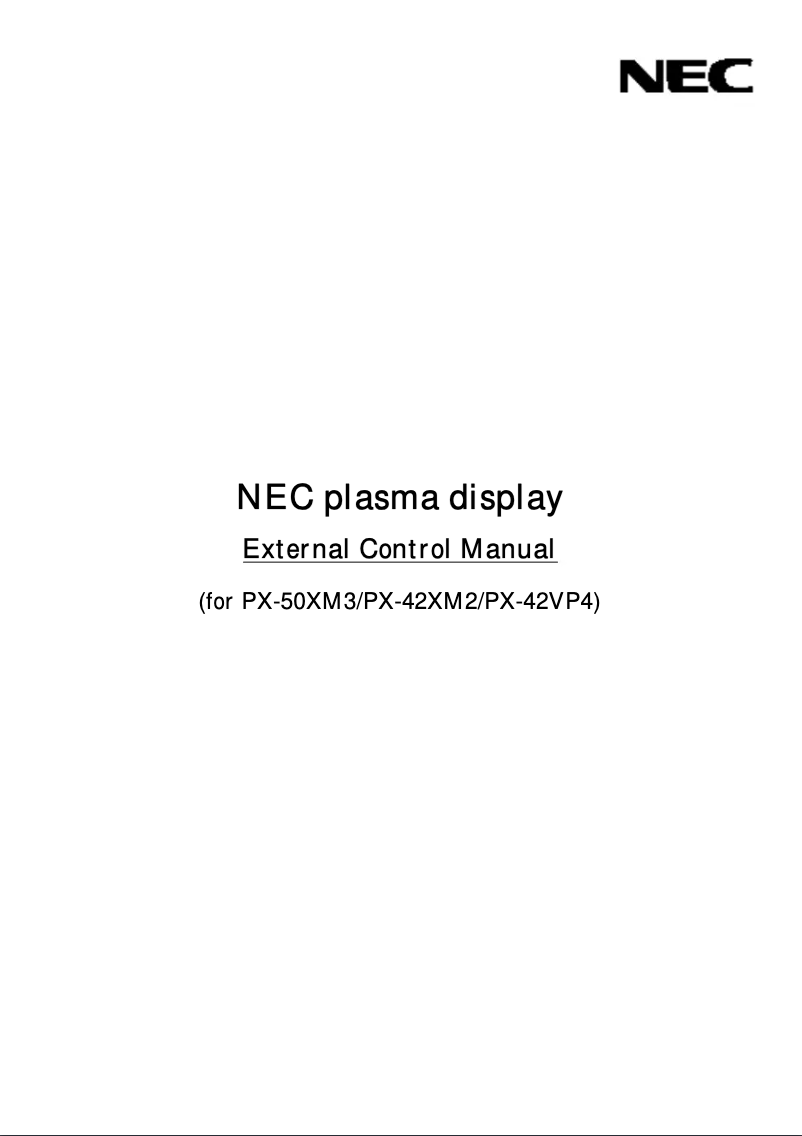 Image de la première page du manuel de l'appareil PlasmaSync 42VP4