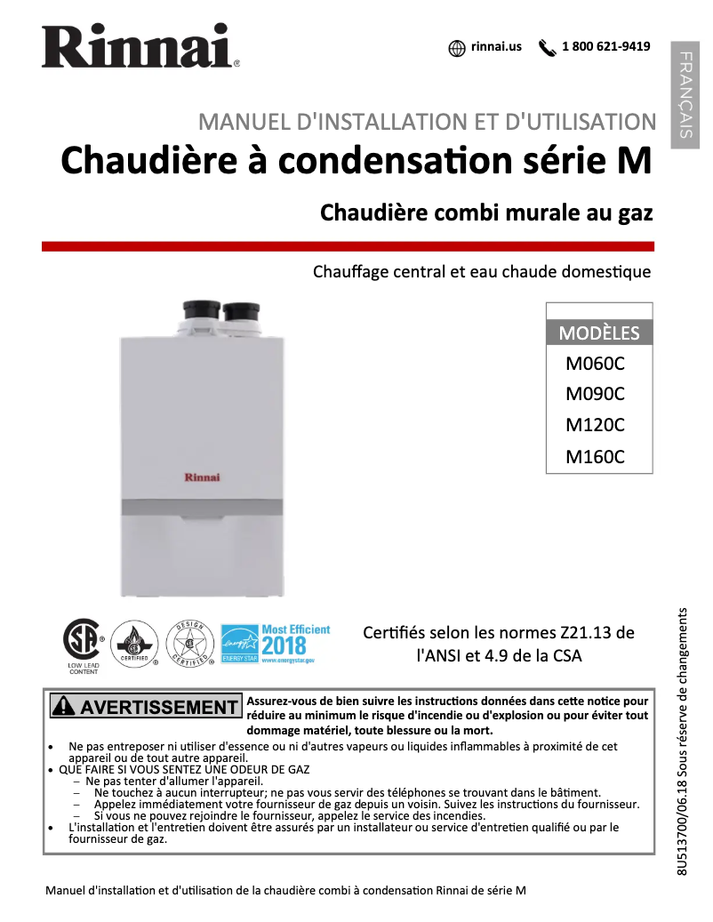 Image de la première page du manuel de l'appareil M120CN
