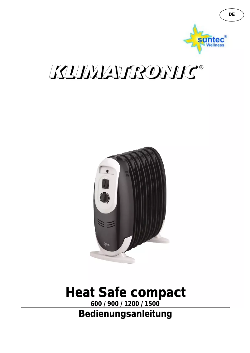Page 1 de la notice Manuel utilisateur Suntec Heat Safe compact 900