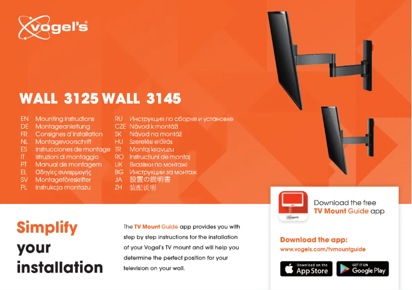 Image de la première page du manuel de l'appareil Wall 3125