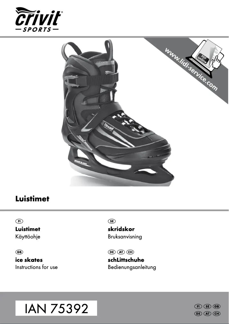 Page 1 de la notice Manuel utilisateur Crivit IAN 75392