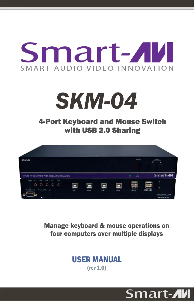 Image de la première page du manuel de l'appareil SKM-04